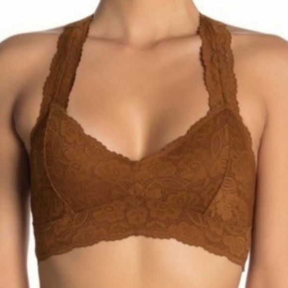 Free People Other - Free People Galloon Racerback Lace Bralette Small